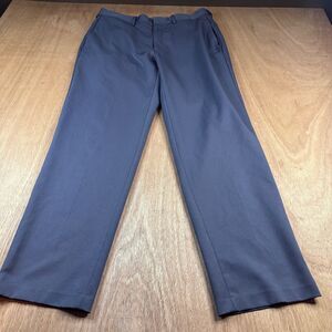Saddlebred Men’s 34x30 Blue Gray Performance Dress Pants Stretch Flat Front